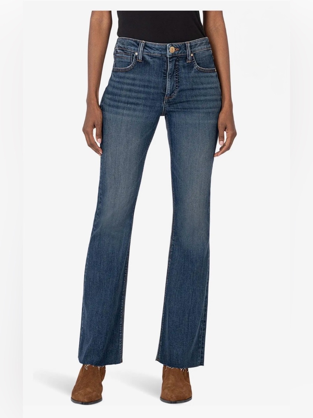 Kut from the Kloth Dark Wash High Rise Flare Jeans